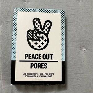 Brand New Peace Out Pores Nose and Pore Strips Box